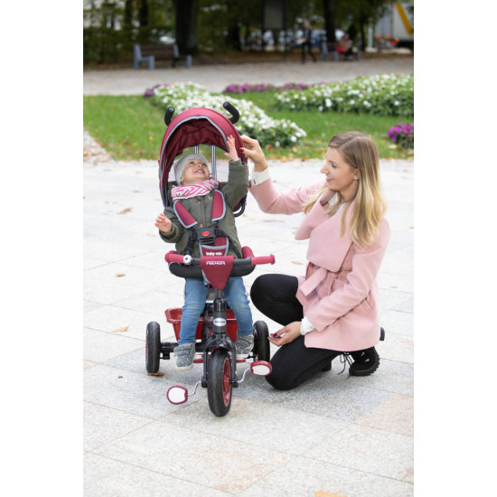BabyMix Rider bērnu trīsriteņis ar pedāļiem Red
