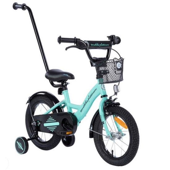 TOMABIKE Bērnu velosipēds 14″ XXIII PLATINUM LIGHT TURKUS