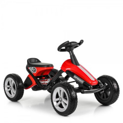 Bērnu pedāļu automašīna Go Kart sarkana