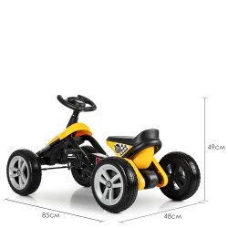 Bērnu pedāļu automašīna Go Kart zila Bērnu pedāļu automašīna Go Kart zila