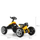 Bērnu pedāļu automašīna Go Kart sarkana