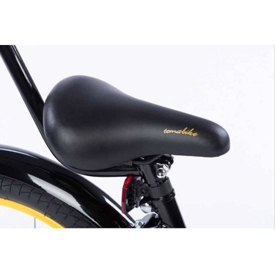 TOMABIKE Bērnu velosipēds 18″ XXIII PLATINUM BLACK/YELLOW TOMABIKE Bērnu velosipēds 18″ XXIII PLATINUM BLACK/YELLOW