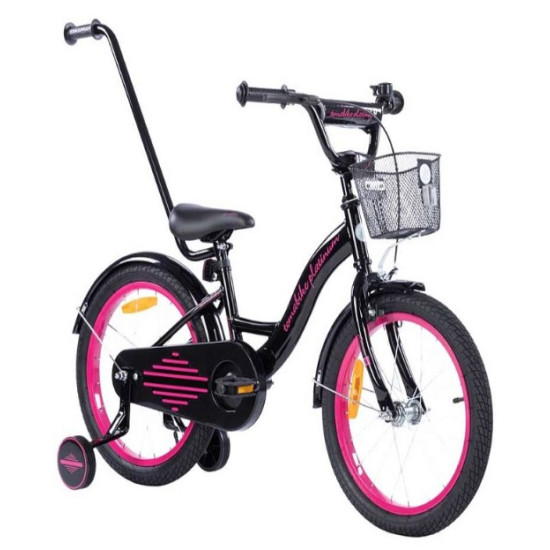 TOMABIKE Bērnu velosipēds 18″ XXIII PLATINUM BLACK/PINK TOMABIKE Bērnu velosipēds 18″ XXIII PLATINUM BLACK/PINK