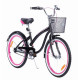 TOMABIKE Bērnu velosipēds 18″ XXIII CRUISER BLACK/PINK TOMABIKE Bērnu velosipēds 18″ XXIII CRUISER BLACK/PINK