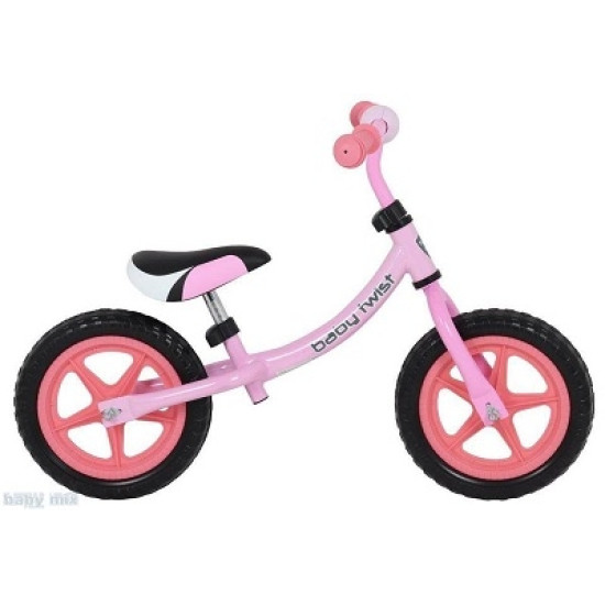 BabyMix Balance Bike Bērnu skrejritenis ar metālisko rāmi Pink BabyMix Balance Bike Bērnu skrejritenis ar metālisko rāmi Pink