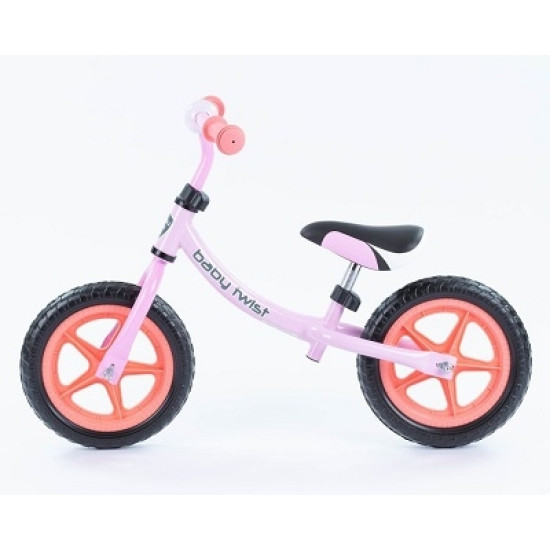 BabyMix Balance Bike Bērnu skrejritenis ar metālisko rāmi Pink BabyMix Balance Bike Bērnu skrejritenis ar metālisko rāmi Pink