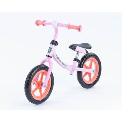 BabyMix Balance Bike Bērnu skrejritenis ar metālisko rāmi Pink