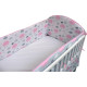 Bortiņš bērnu gultiņai ANKRAS 360cm Pink